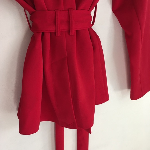 MOSSIMO RED BLAZER WORK OFFICE CHIC WHOWHATWEAR - Picture 6 of 6